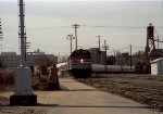 AMTK 388 leads the Silver Star into the station